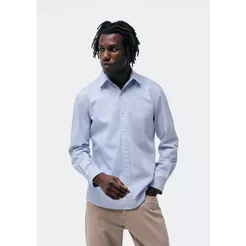 Camisa Básica Masculina Manga Longa Slim