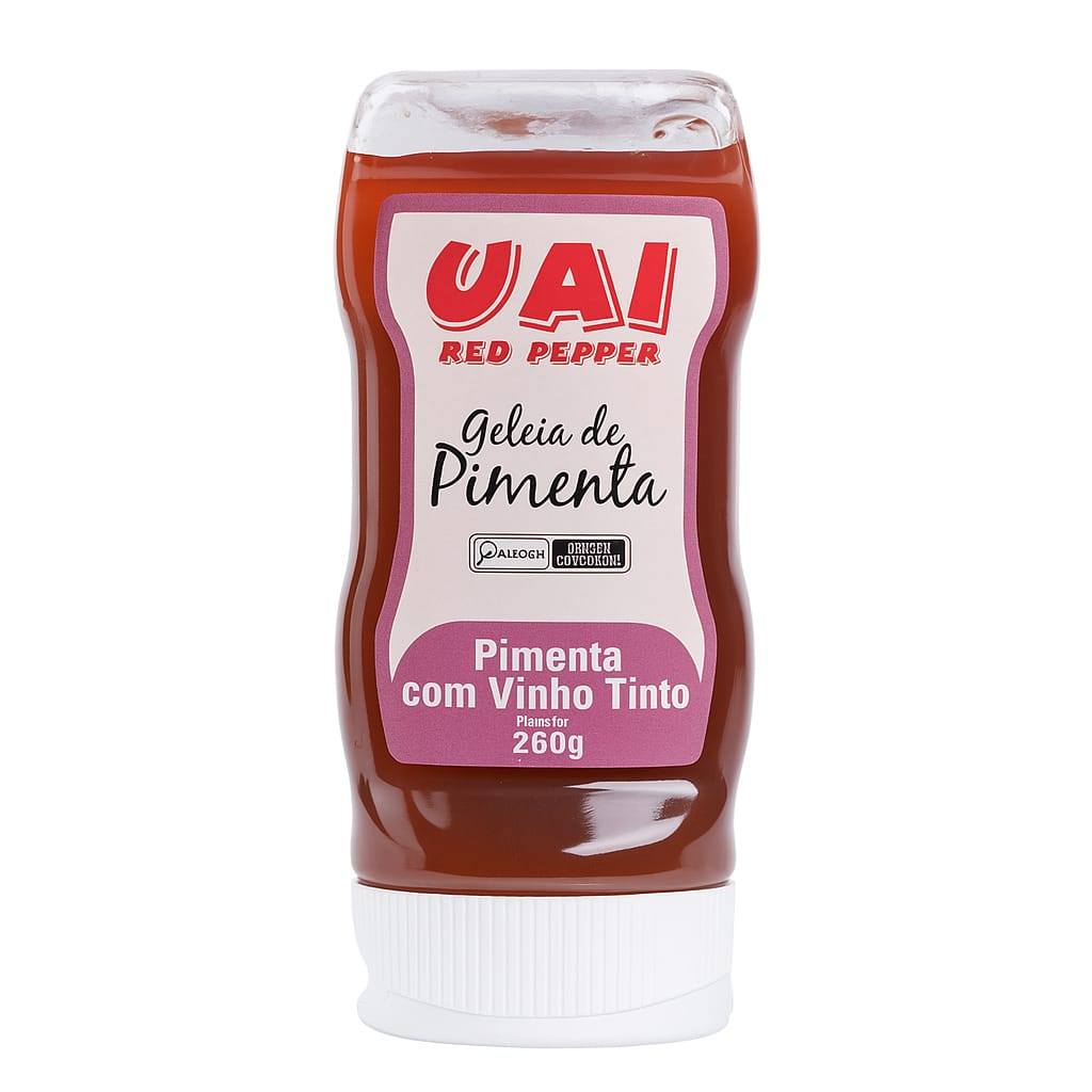Geleia UAI Pimenta Vinho Tinto - Red Pepper 260G