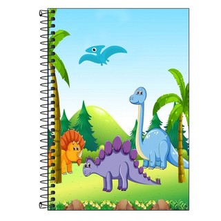 Caderno pequeno recado escolar - Material escolar - lista | agenda escolar | caderninho | Dinossauro