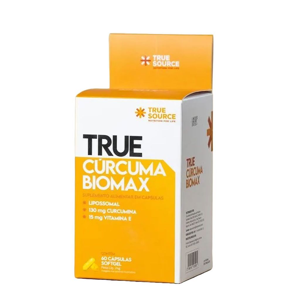 True Cúrcuma Biomax - 60 Cápsulas Softgel - True Source em Oferta na Shopee