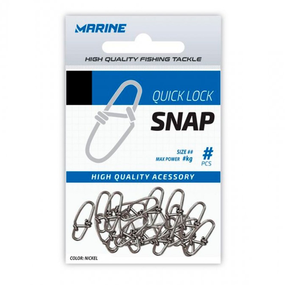 Snap Quick Lock Prata c/20 - Marine em Oferta na Shopee