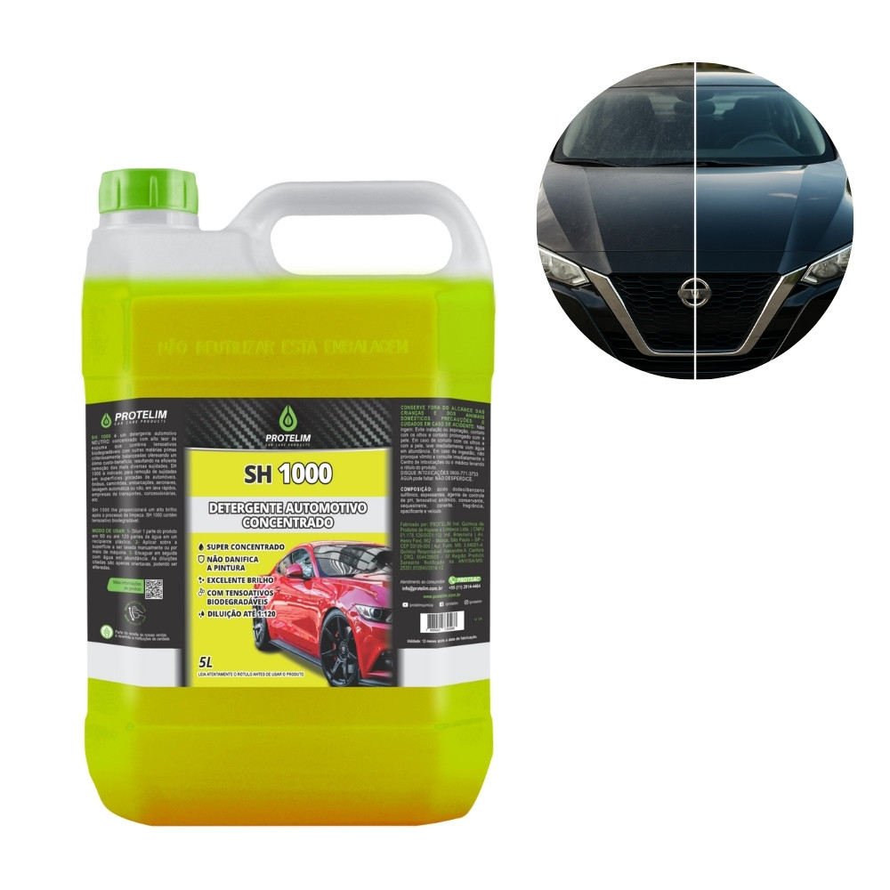 Prot Sh1000 5l Protelim Shampoo Xampu Neutro Lava Carro Moto