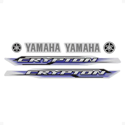 Adesivos Compativel Yamaha Crypton 2012 Moto Prata + Logos