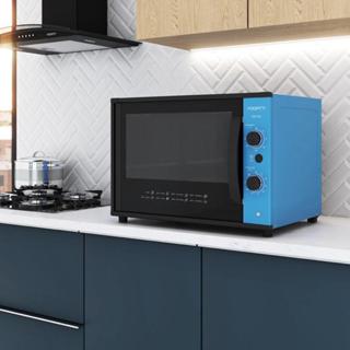 Forno Fogatti Elétrico Bancada Top 60 Litros Azul 220V em Oferta na Shopee