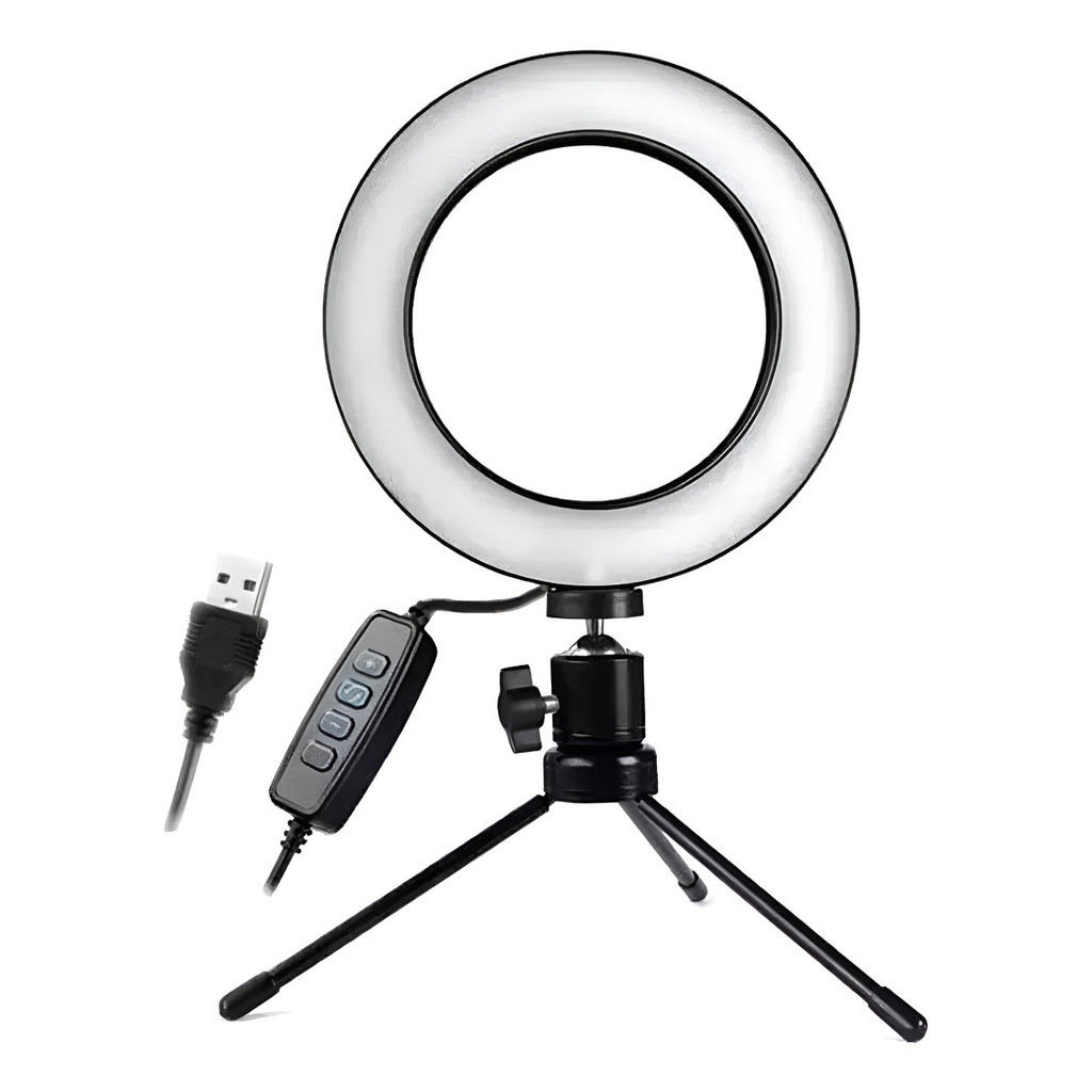 Ring Light Portatil Mesa Spectrum Sp26 Led-deck - Preto