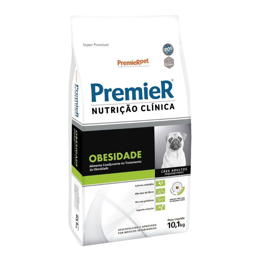 Ração Premier Nutrição Clínica para Cães Adultos de Raças Pequenas Obesidade 10,1 kg em Oferta na Shopee