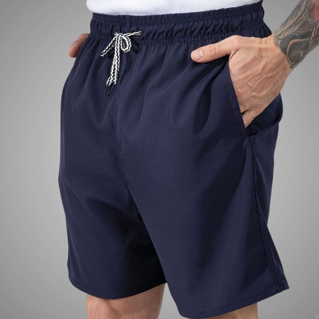 Bermuda Masculina Tactel Elastano Short Praia Academia Verão Bolso Casual Basica Leve Mauricinho