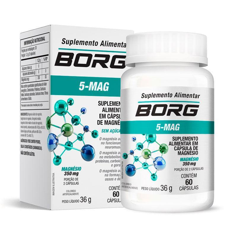 Suplemento Alimentar Borg 5-Mag 60 Cápsulas