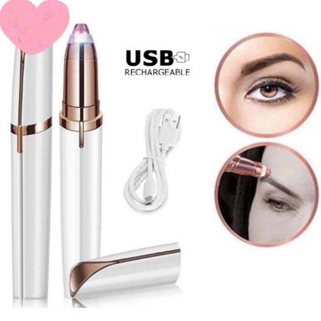 Depiladora Caneta Aparadora De Sobrancelha Rosto Portátil Elétrico Recarregável NS02 em Oferta na Shopee
