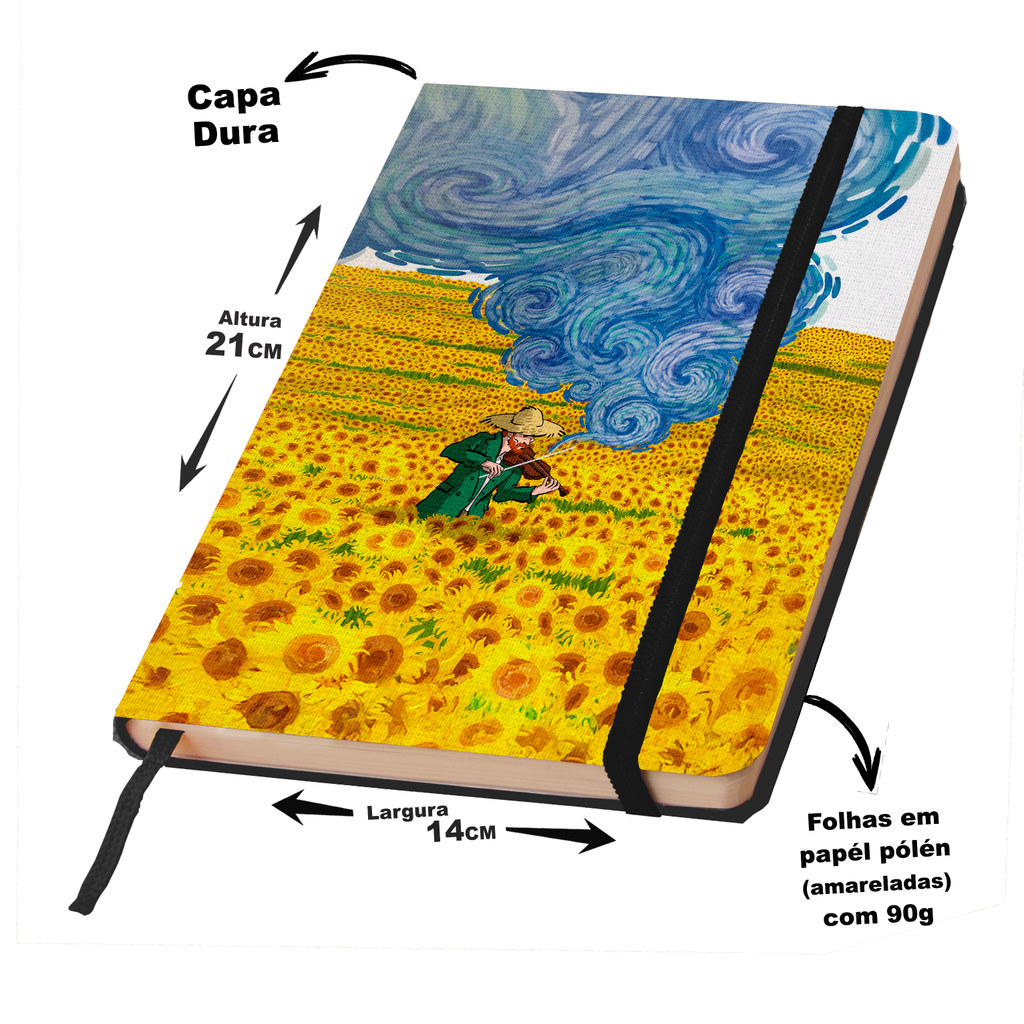 Caderno Sketckbook ou anotações COLEÇÃO VIDA E ARTE capa dura 160 páginas em Oferta na Shopee