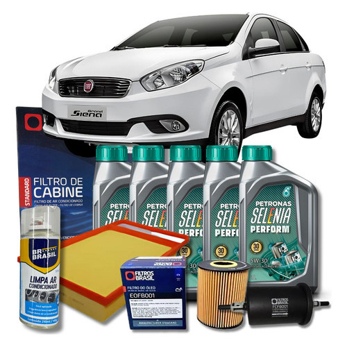 Kit Revisao Fiat Grand Siena 1.6 16v E-torq 5w30 em Oferta na Shopee