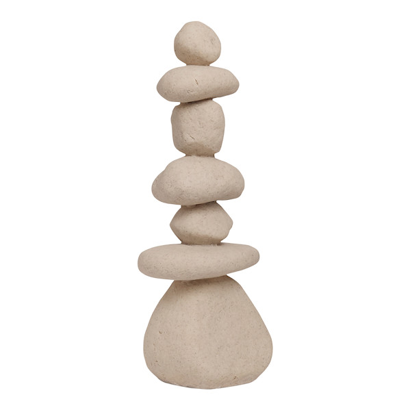 Imagem Escultura Enfeite Decorativo Zen Abstrato Em Poliresina Moderna