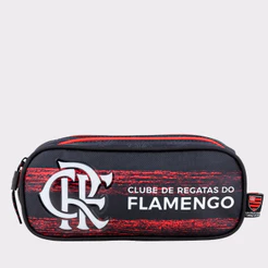 Estojo Flamengo Duplo Juvenil Rubro Negro Preto