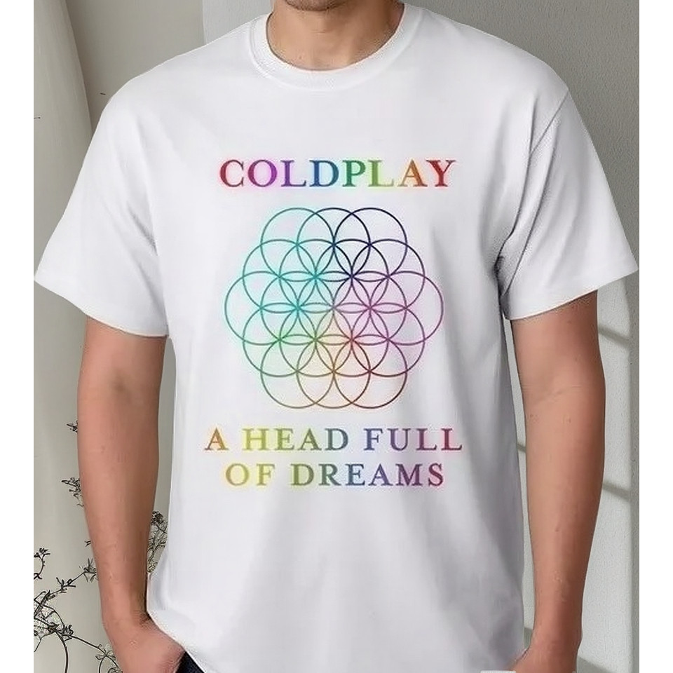 Camiseta Estampa Banda Show Musica Coldplay🎼🌞- Camisa de Malha 100% Algodão - Envio Imediato😉- VS Shopp