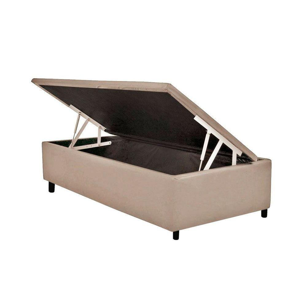 Cama Box Baú Solteiro Universal Courano Clean (88x188x35) - Costa Rica em Oferta na Shopee