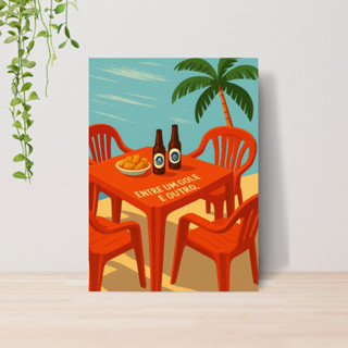 Quadro Decorativo Brasilidades Arte Brasileira A4 Placa MDF Sala Quarto Tropical 016 em Oferta na Shopee