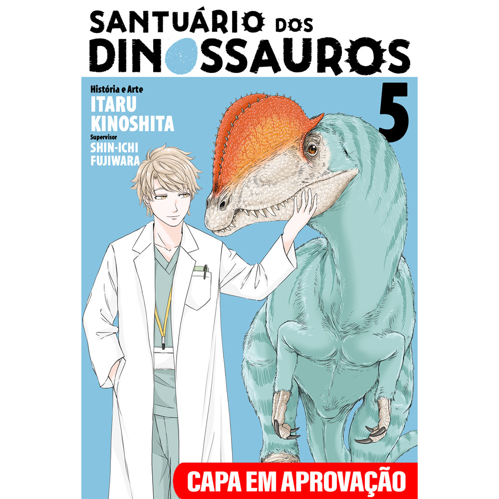 Capa do livro Mangá - Santuário dos Dinossauros - Volume 5 - por Itaru Kinoshita - Editora MPEG