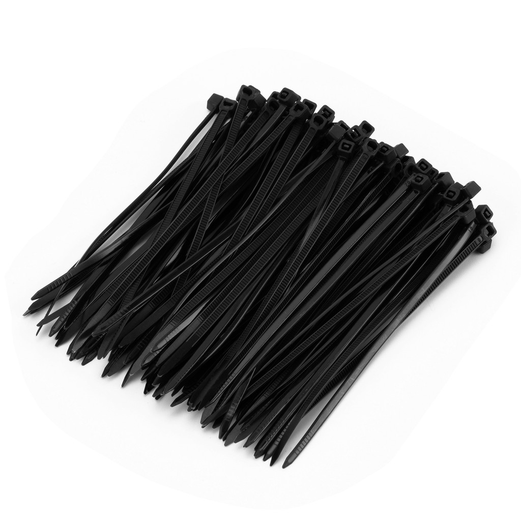 ABRACADEIRA DE PLASTICO, 200X4,8MM, PRETO, 100PCS // SPARTA em Oferta na Shopee