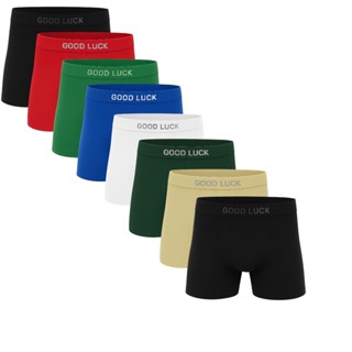 Kit 10 Cuecas Box Cueca Boxer Infantil Microfibra liso CORES SORTIDAS/ALEATÓRIA em Oferta na Shopee