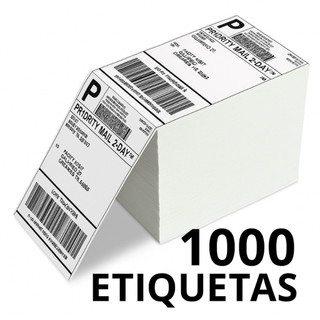 500/1000/2000 Etiquetas Termica Adesiva Resma 10x15 E-commerce Envios Zebra Elgin Impressora Sem Ribbon