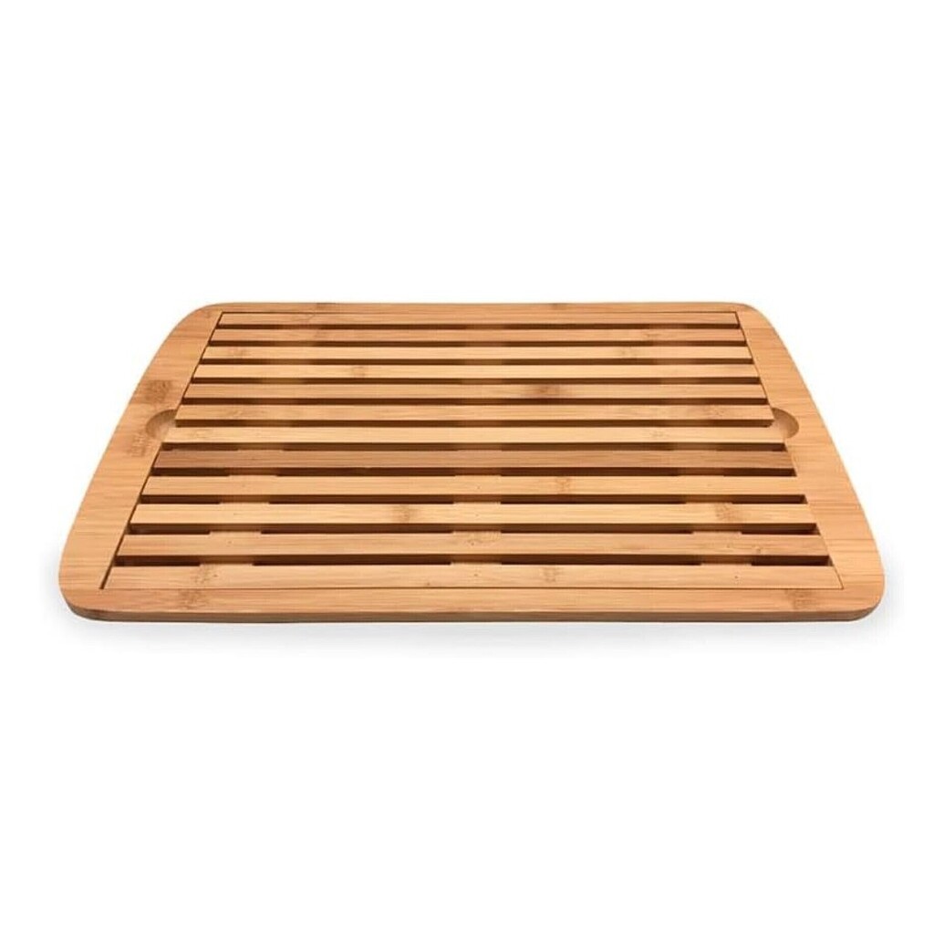Tábua Migalheira para Pão de Bambu 36x24cm Aparador Bandeja - Oikos