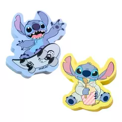 Borracha Escolar Fofa Disney Stitch c/ 2 Unidades Molin