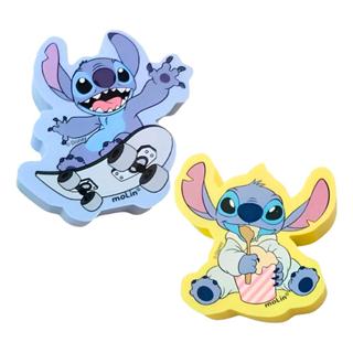 Borracha Escolar Fofa Disney Stitch c/ 2 Unidades Molin em Oferta na Shopee