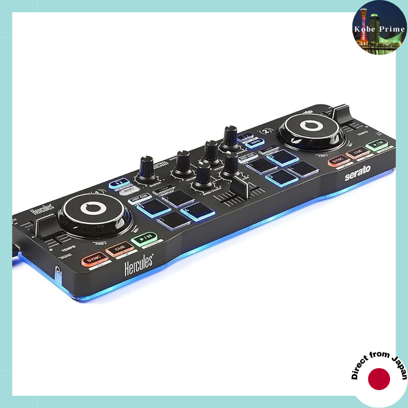 [Produto Doméstico Autorizado] Hercules DJControl Starlight-Controlador De DJ Compacto E Leve Com Iluminação LED , Compatível Serato Lite .