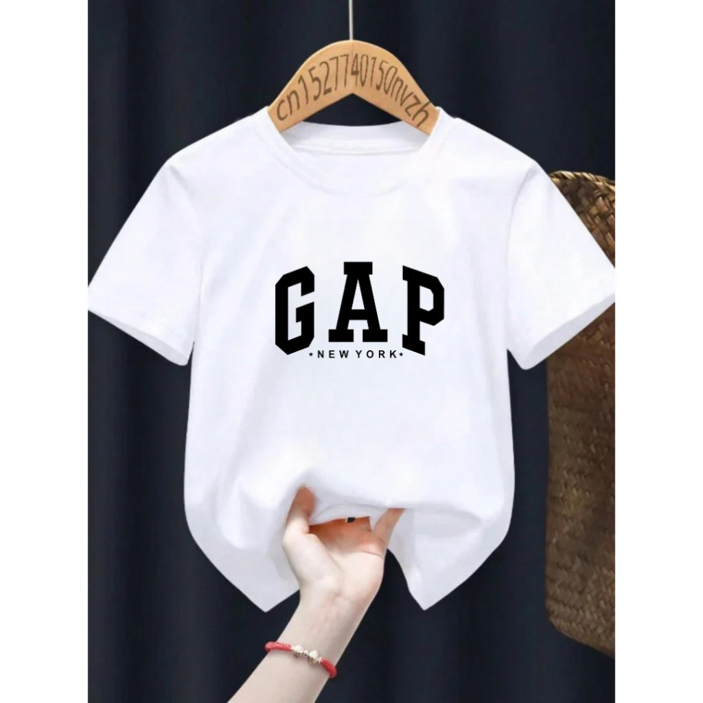 Camiseta Infantil Unissex - Estilosa GAP New York - Camisa