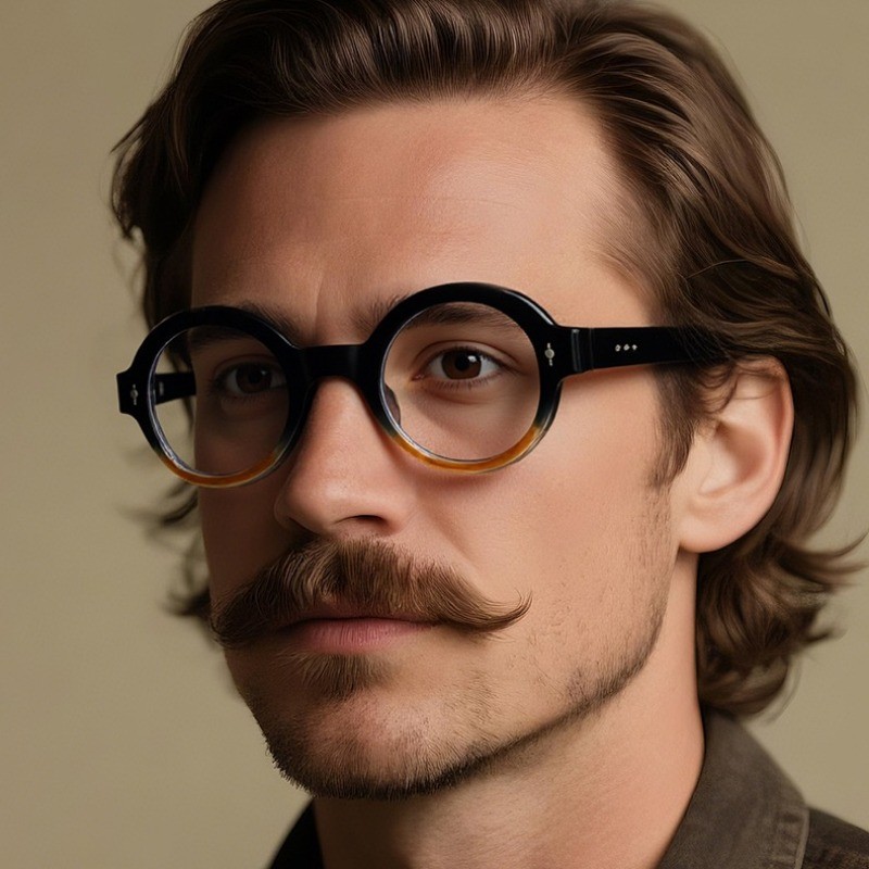 Vintage Conforto Ao Ar Livre Casual Tons Senhoras Armação Redonda Óculos Masculino Moda Popular Simples Leve De Sol em Oferta na Shopee