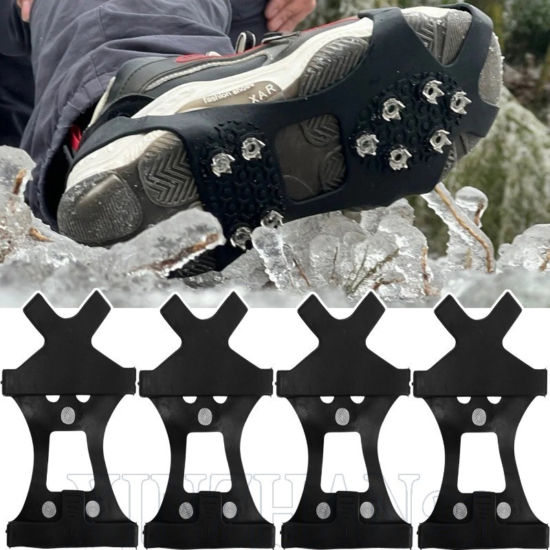 Espiga De Pinça De Gelo De 10 Dentes-Para Uso Esportivo Ao Ar Livre De Inverno-Grampos TPE-Resistente Desgaste , Univers