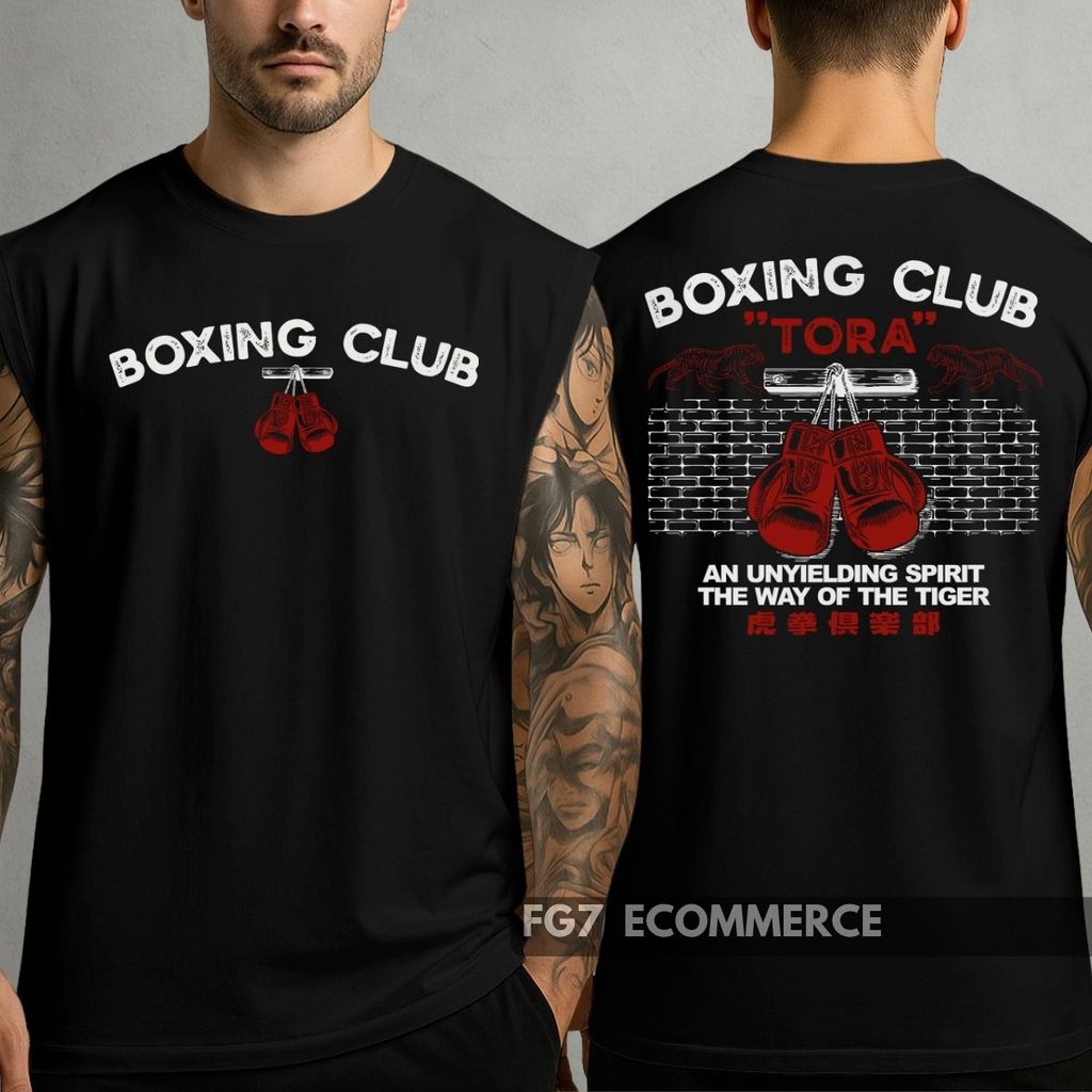 Camiseta Regata Boxing Club Cavada Boxe Luta Artes Marciais Way Of The Tiger Oversized