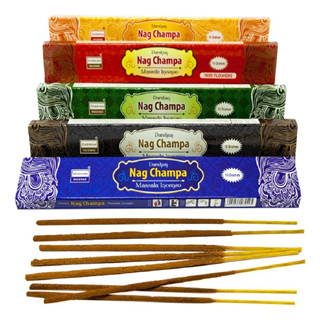 Kit Incenso Darshan Massala Nag Champa 50 Varetas Sortidos Sem Carvão em Oferta na Shopee