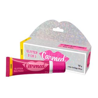 Hidratante Labial Carmed Glitter 3 em 1 Tutti-Frutti Com Cor 10g em Oferta na Shopee