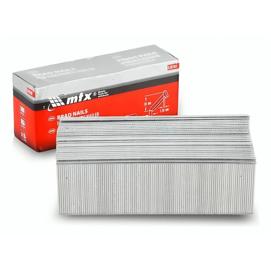 PINOS PARA PINADORES PNEUMATICO, COMPRIMENTO 30MM, LARGURA 1,25MM, ESPESSURA 1MM, 5000 PCS // MTX