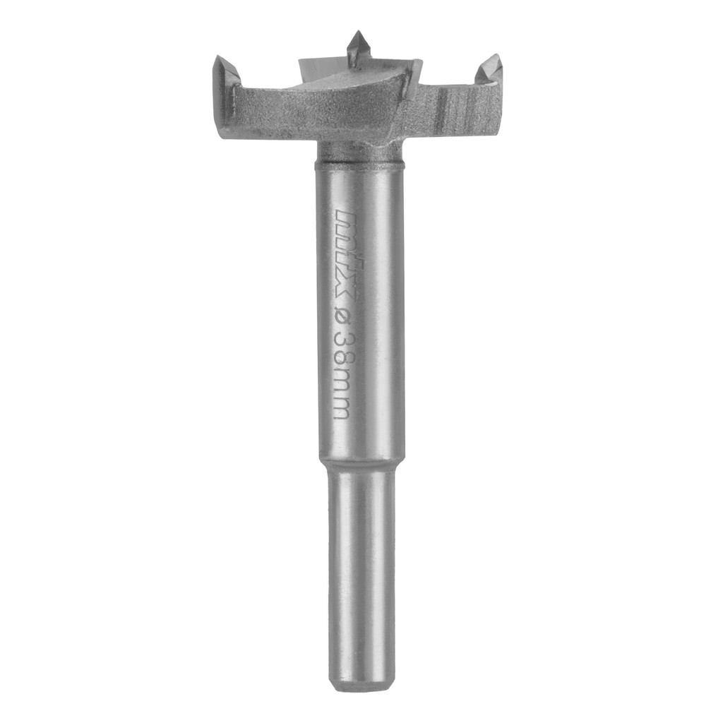 BROCA FRESA FORSTNER, 38MM, ACO RAPIDO, LAMINAS DE METAL RESISTENTE, HASTE CILINDRICA, 1PC // MTX
