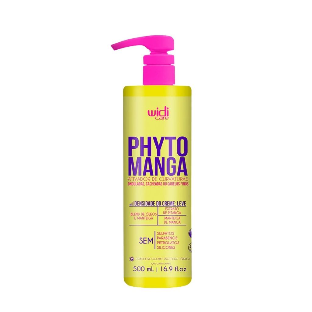 Creme de Pentear Phytomanga Ativador de Curvaturas Efeito Leve 500 ml Widi Care em Oferta na Shopee
