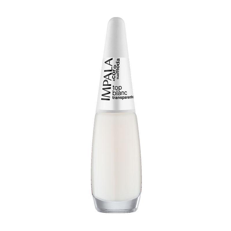 Esmalte Transparente Impala A Cor da Sua Moda Top Blanc 7,5ml em Oferta na Shopee