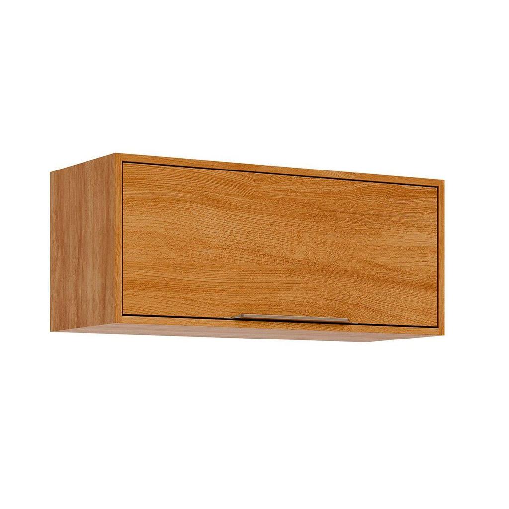 Armário Aéreo p/ Cozinha Divina Geladeira c/ 1 Porta Basculante 80 cm Cinamomo - MGM em Oferta na Shopee