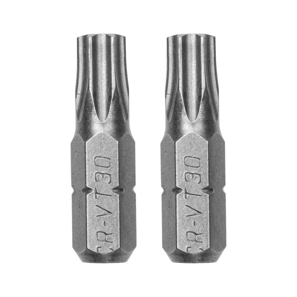 BITS TORX T30, CROMO VANADIO, 25MM, 2PCS // MTX em Oferta na Shopee
