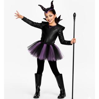 Fantasia Halloween Infantil pra Menina Chifre da Malévola e Saia de Tule em Oferta na Shopee