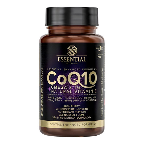 Coq10 + Ômega 3tg + Vitamina E 60 Caps - Essential Nutrition Sabor Sem Sabor em Oferta na Shopee