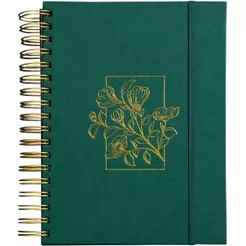 Meu plano perfeito | Floral verde tecido capa dura