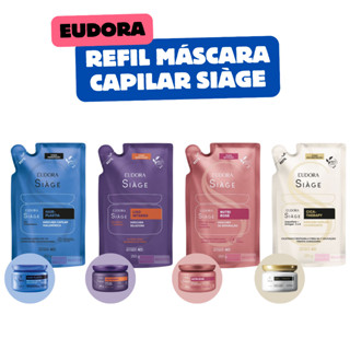 Refil Máscara Capilar Siàge 250g  Eudora -  Liso Intenso, Cica Therapy,  Nutri Rosé, Hair Plastia em Oferta na Shopee