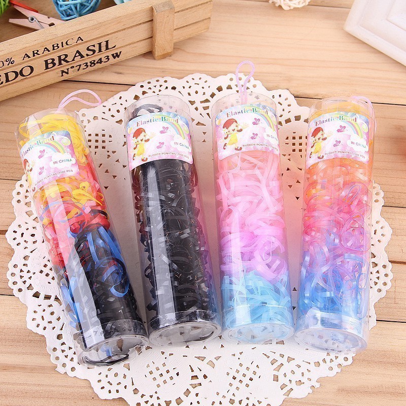 Kit 200/400/600 Borrachinhas de Silicone para Cabelo Infantil Coloridas – Não Puxa e Pronta Entrega