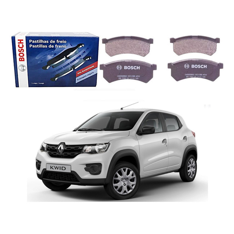 Pastilha Bosch Freio Dianteiro Solido Kwid 1.0 2017 A 2019