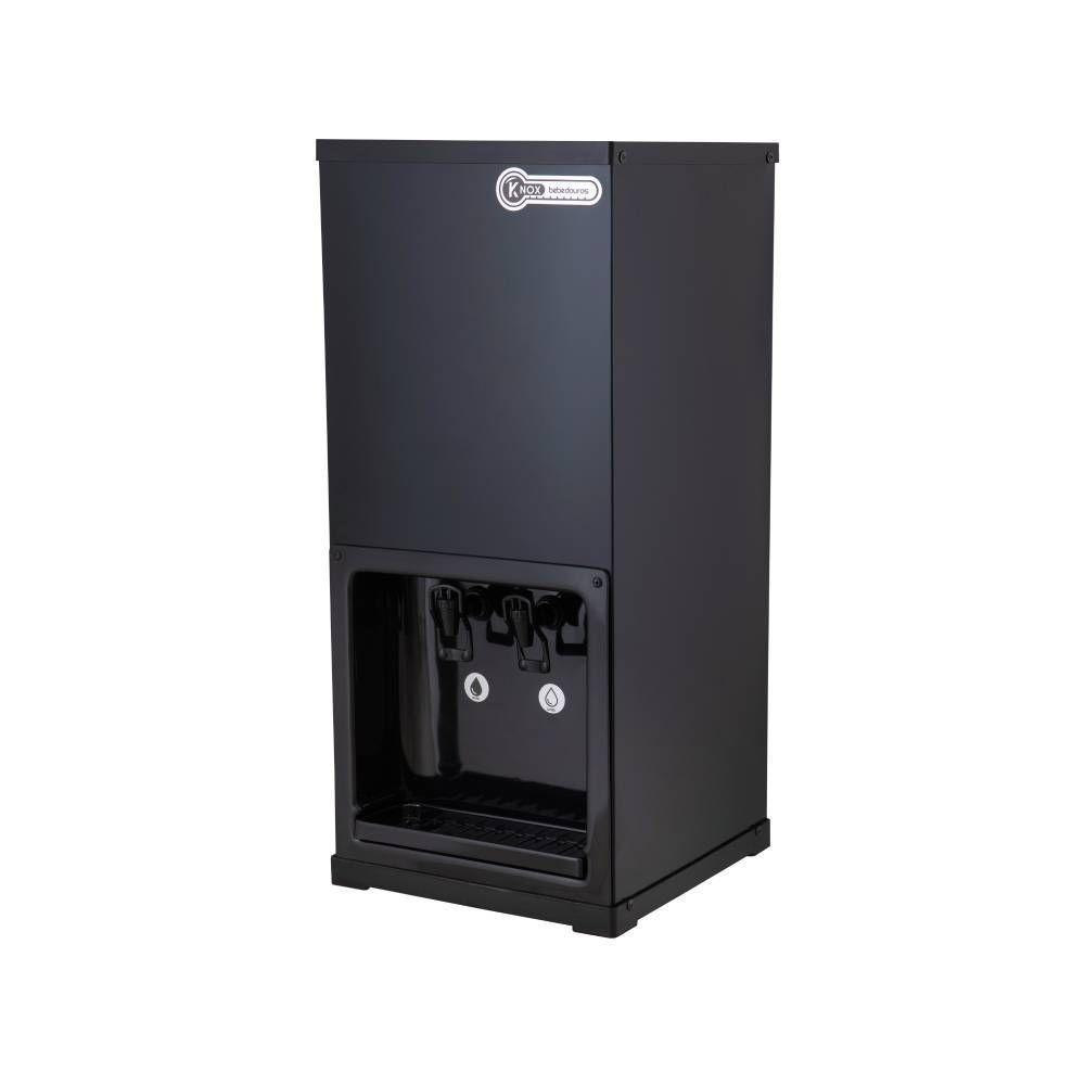 Bebedouro Industrial Mesa Knox 25L 1 Torneira Gelada 1 Torneira Natural Black 127V (KX02B-C NG 2T BK)