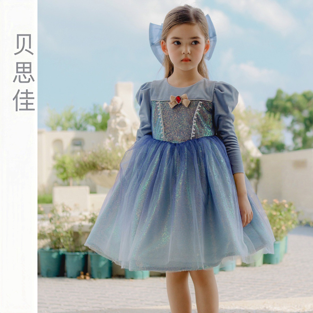 Meninas Elsa Princesa Vestido Inverno Crianças Veludo Elsa Vestido Bebê Vestido de Aniversário Congelado