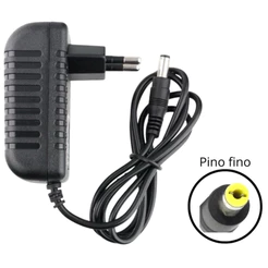 Fonte Carregador Caixa Som 9V/ 3A 5v 2a Pino Fino Amarelo Maxxi sound lelong Multiuso pino 4,0 × 1,7 mm