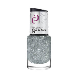 Esmalte Cora New Glitter Brilho de Prata em Oferta na Shopee